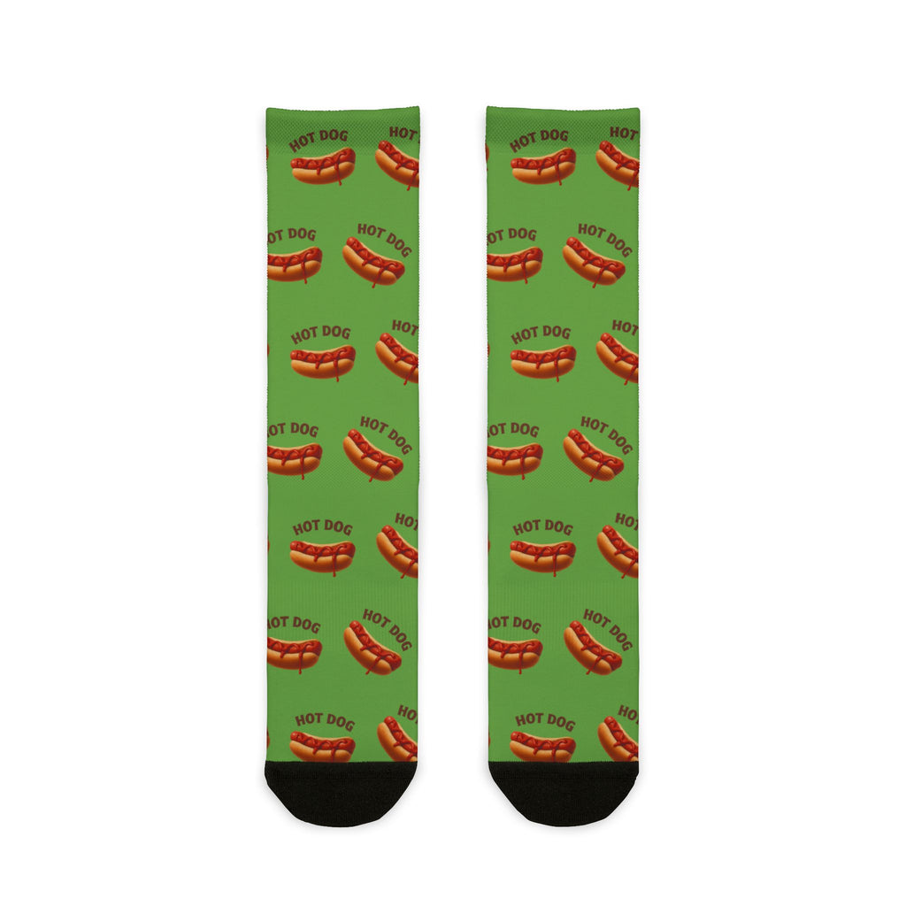 Hot Dog Design, Sublimation Crew Socks