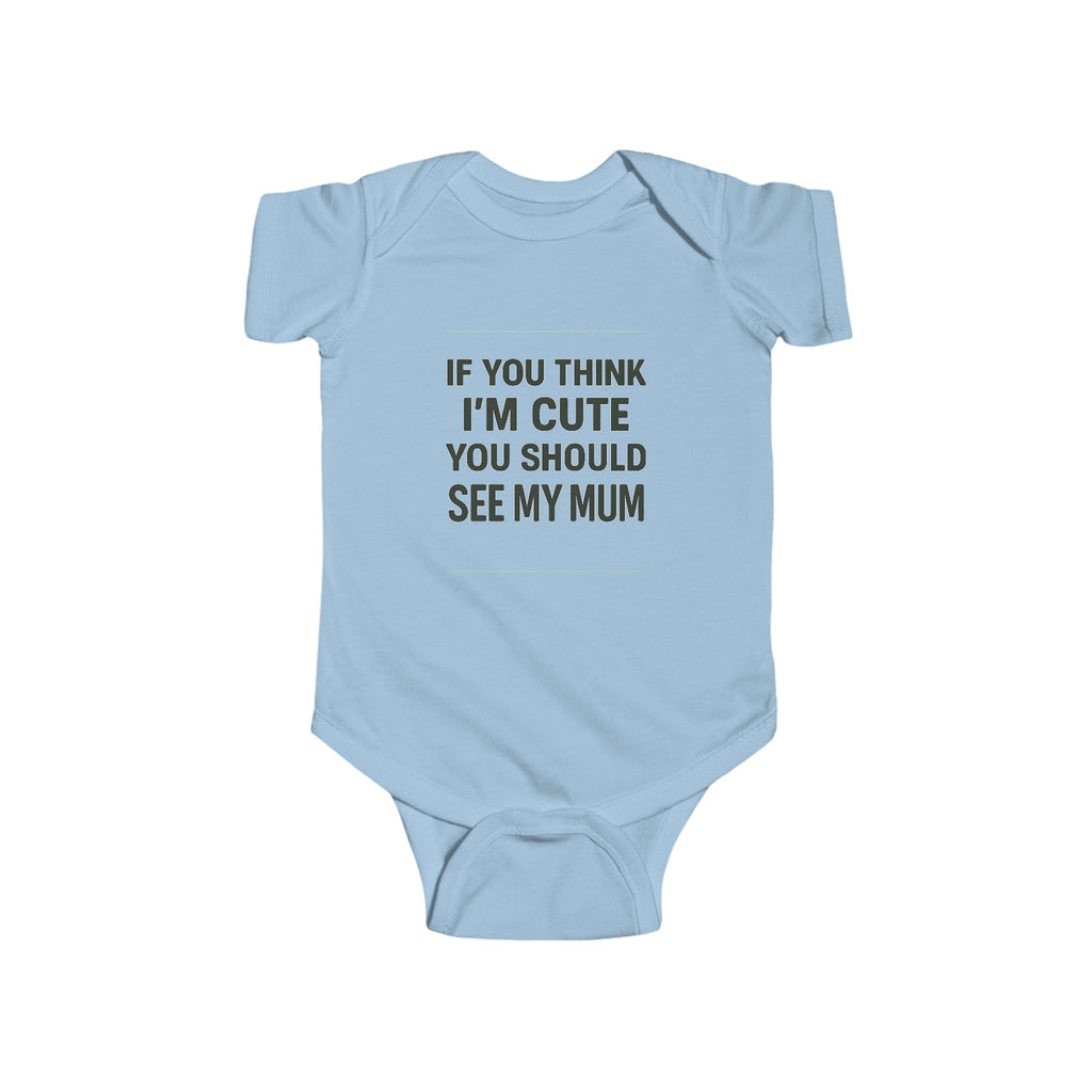 Cute Mum Baby Bodysuit, Funny Infant Outfit, Cute Baby Clothes