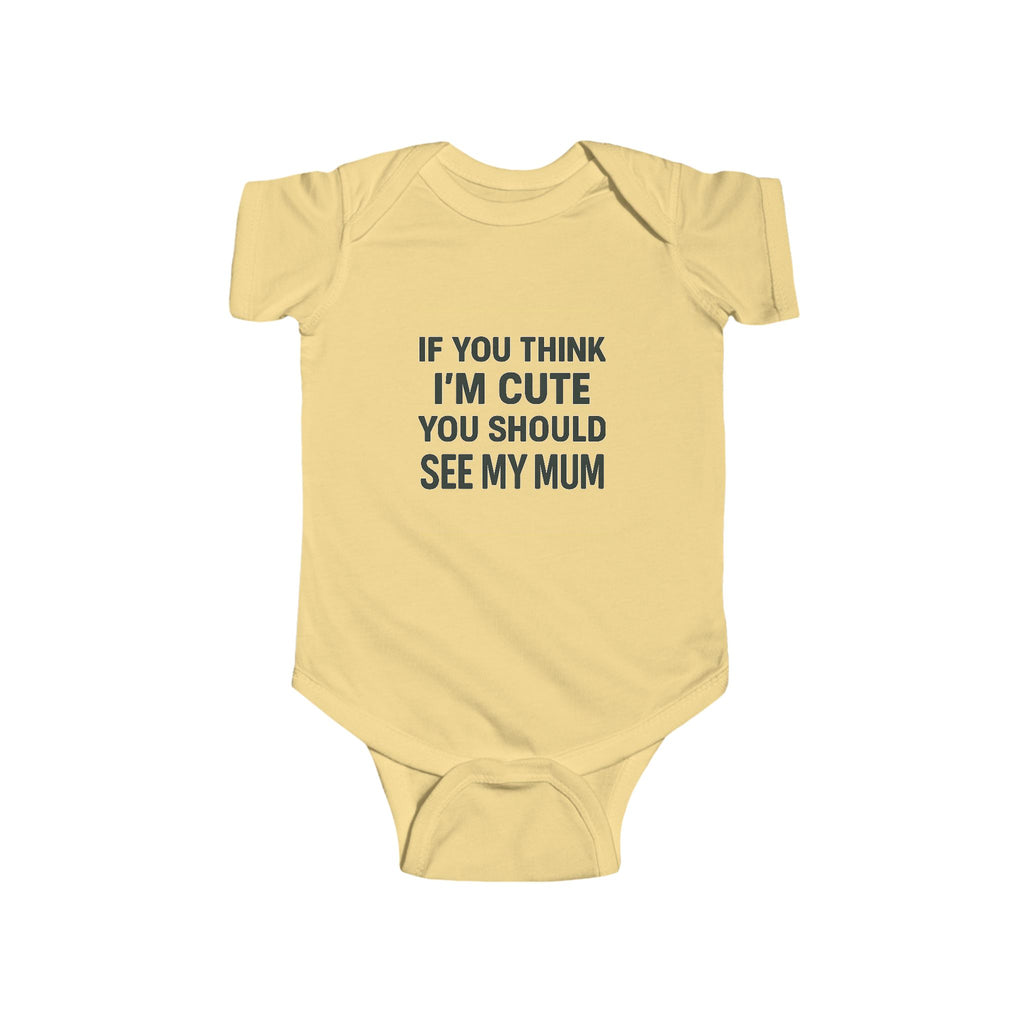 Cute Mum Baby Bodysuit, Funny Infant Outfit, Cute Baby Clothes