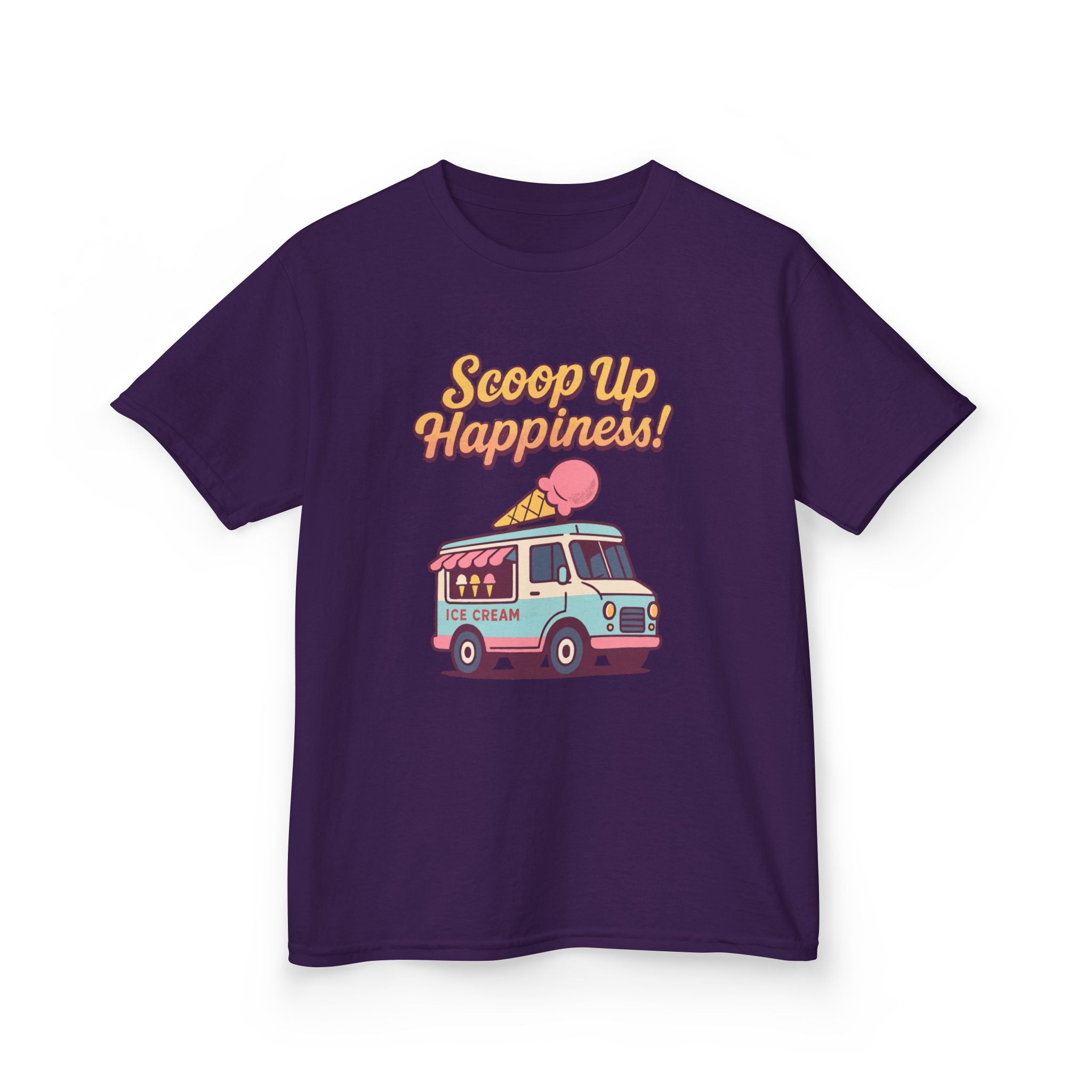 Scoop up happiness! Kids Tee, Fun Graphic Tee, Kids Cotton T-Shirt