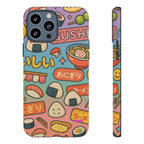 I love Sushi, White Cover Design, Tough Cases, Phone Cover