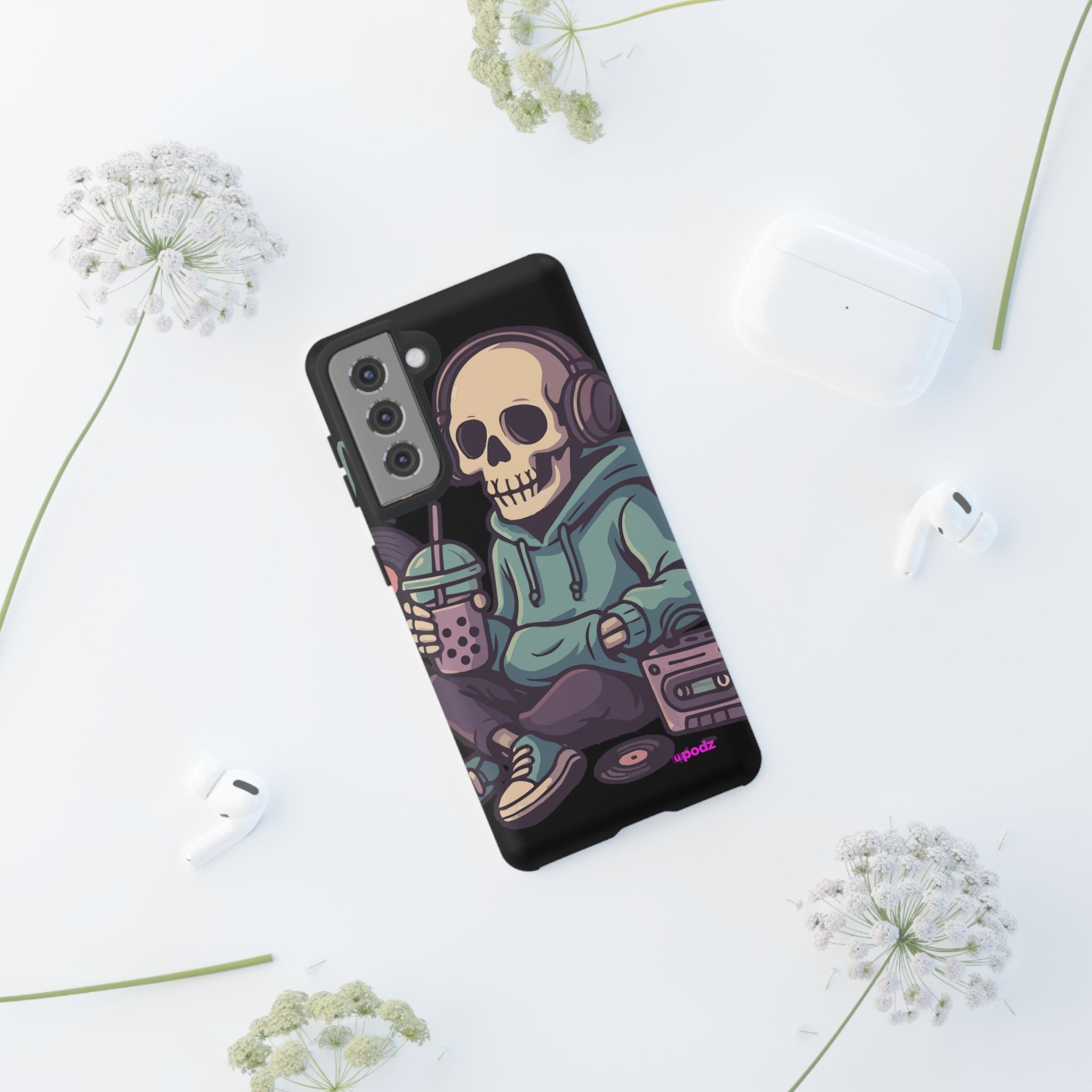 Skull Headphones Design, Tough Cases, Phone Cover