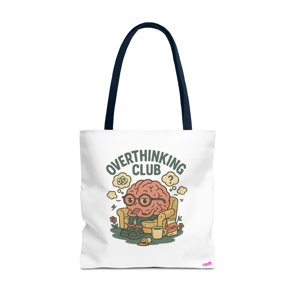 Overthinking Brain Quirky Design, Fun Bag