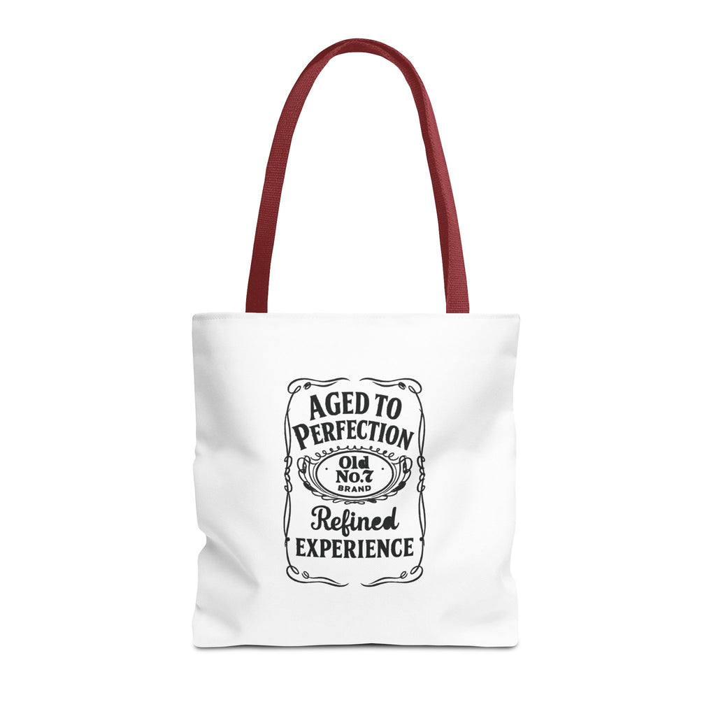 Aged to perfection Tote Bag, Inspirational Gift, Eco-Friendly Shopping Bag