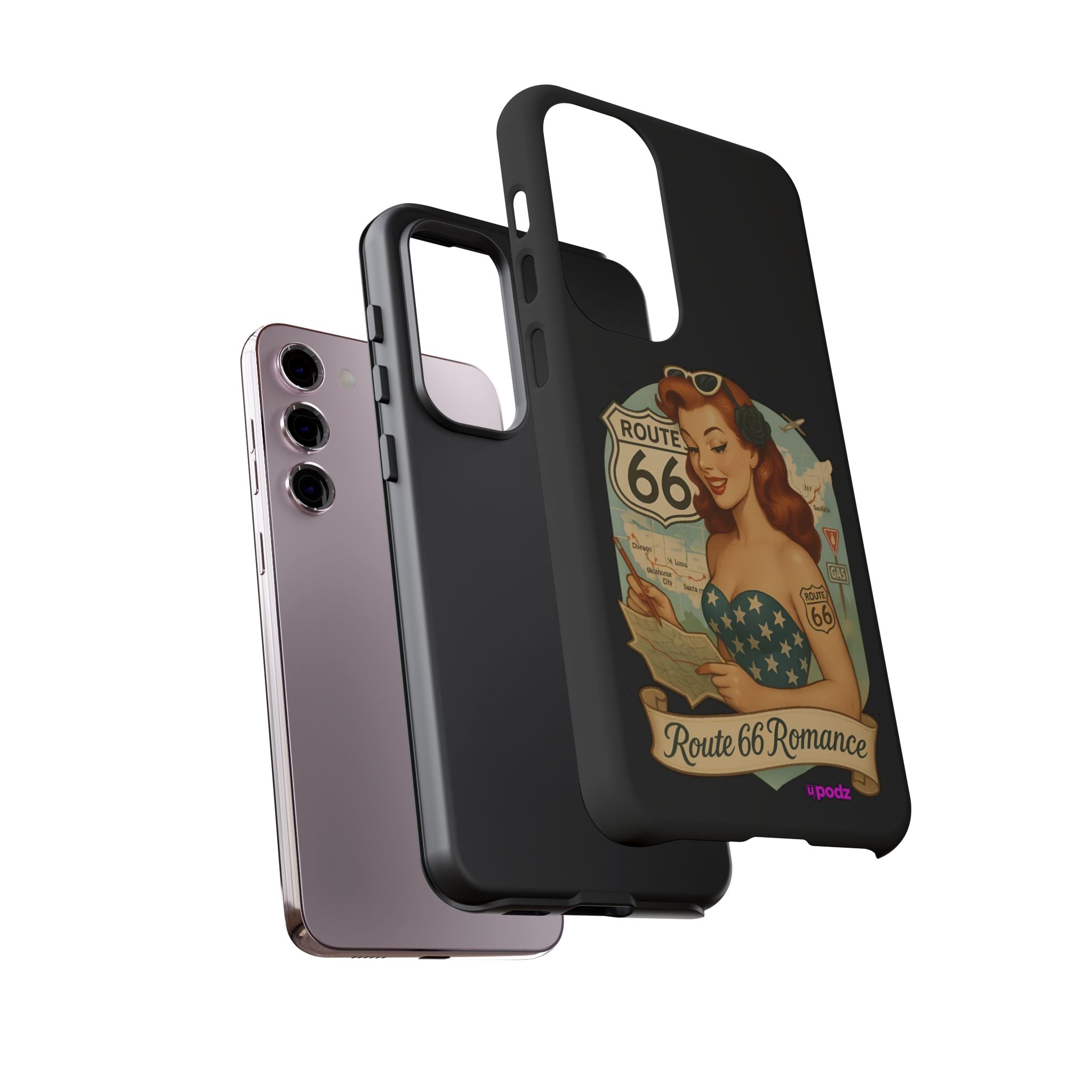 Route 66 Design, Tough Cases, Phone Cover, Unique Gift