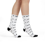 Retro Sunglasses Sublimation Crew Socks