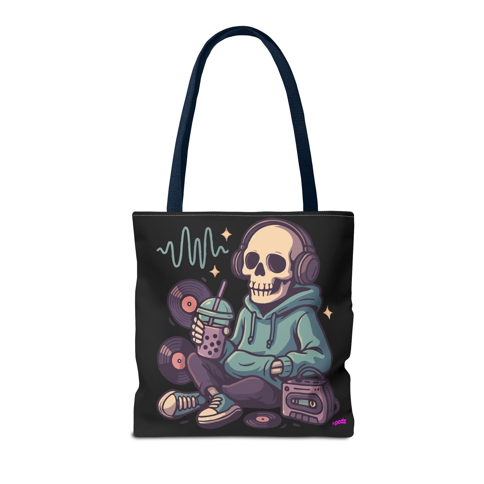 Skully Headphones Tote Bag - Quirky Fun Bag