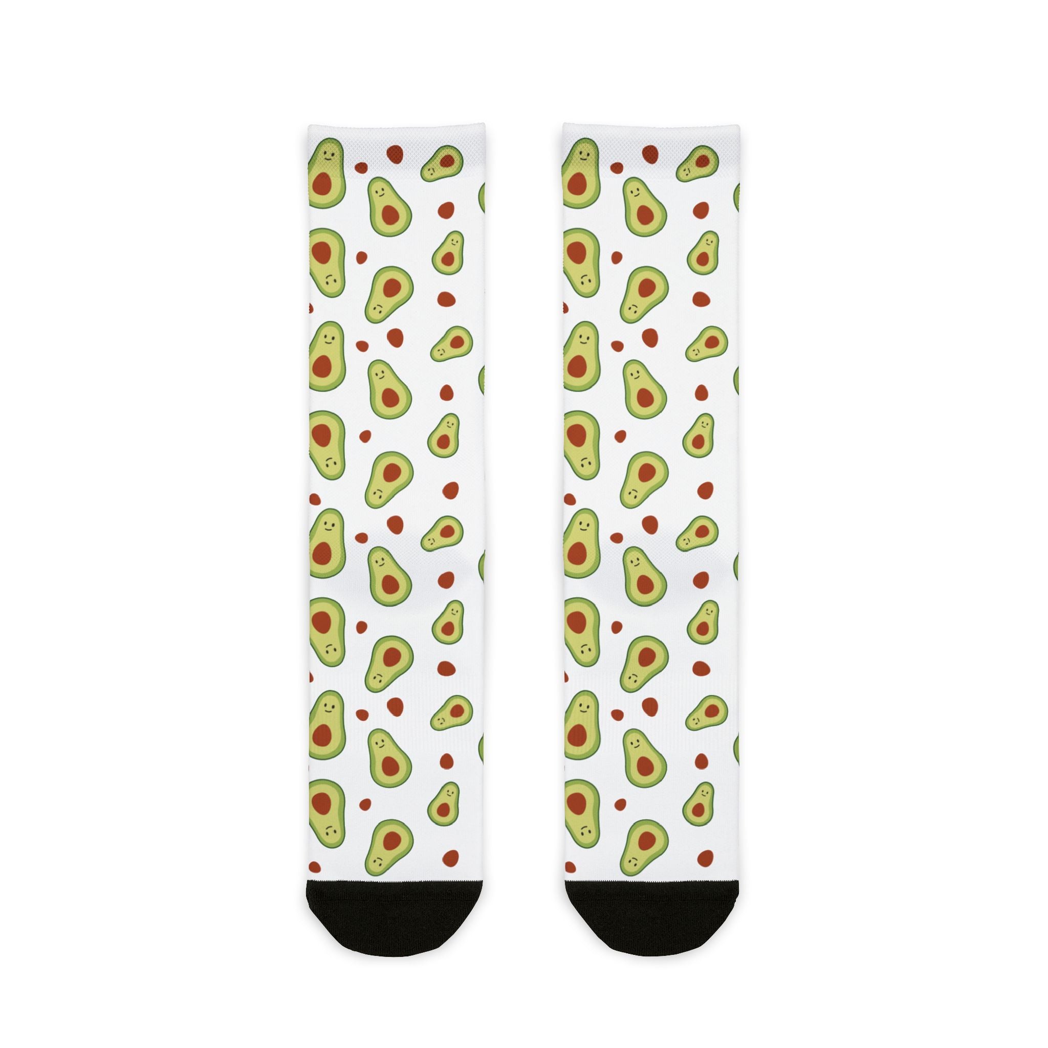 Avocado Sublimation Crew Socks