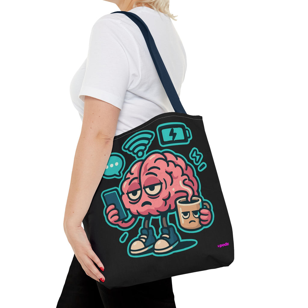 Brain Power Tote Bag - Quirky, Fun Tote Bag