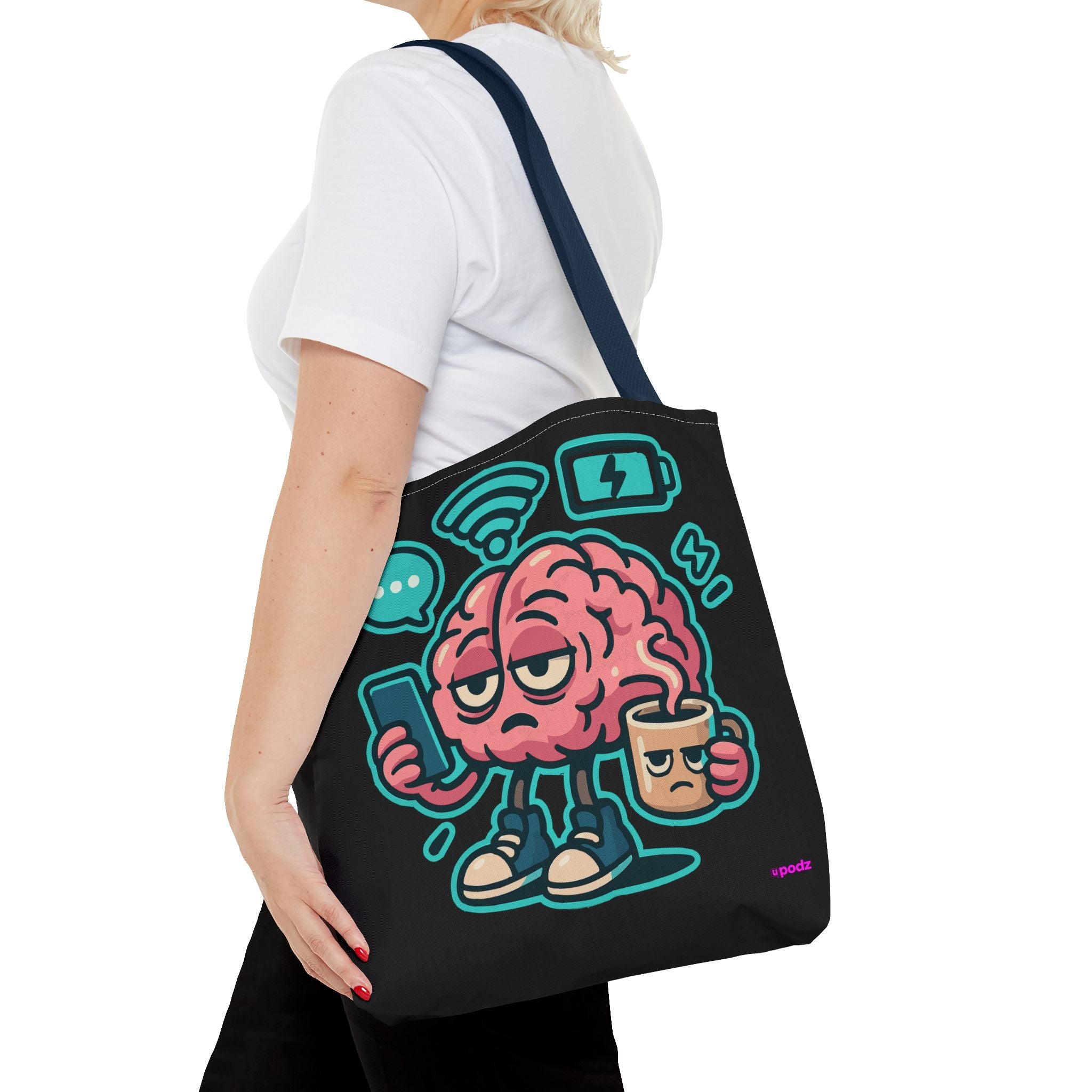 Brain Power Tote Bag - Quirky, Fun Tote Bag