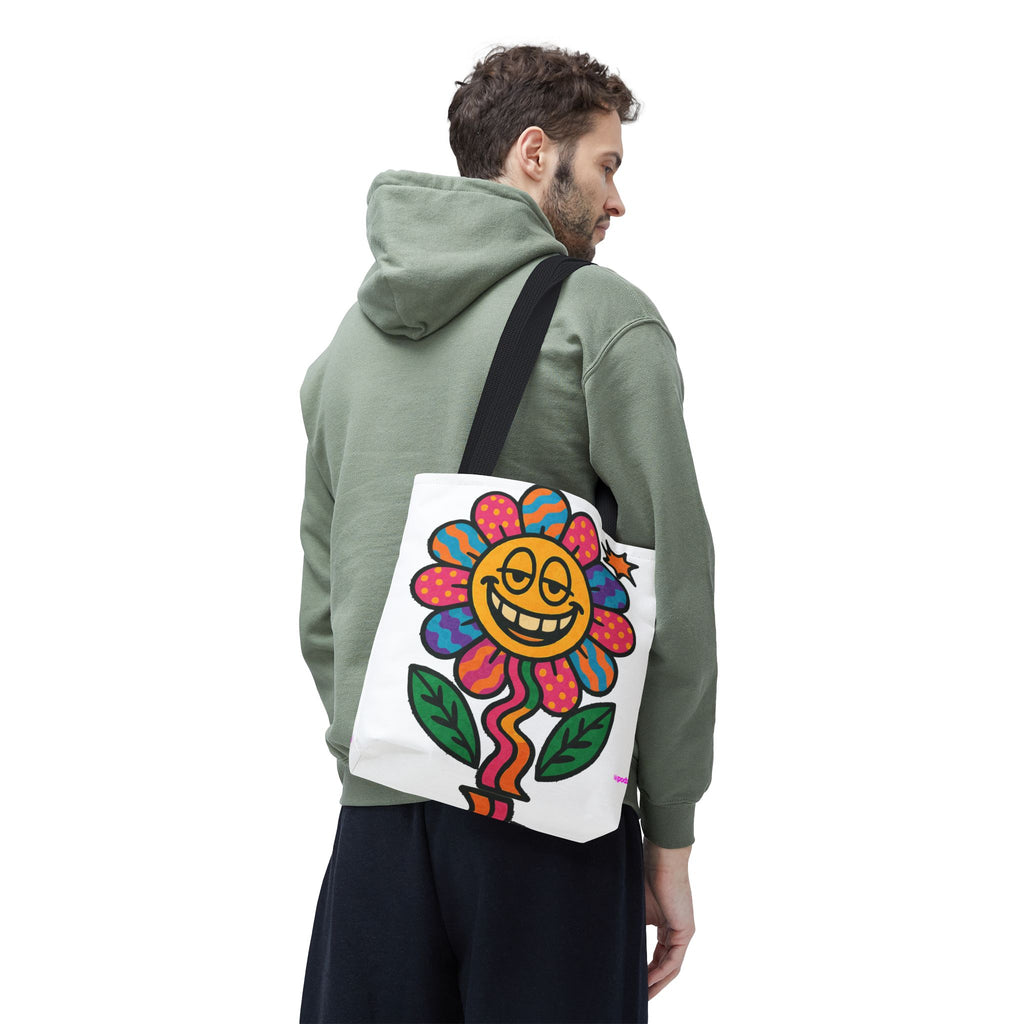 Flower Power Tote Bag - Quirky Fun Bag