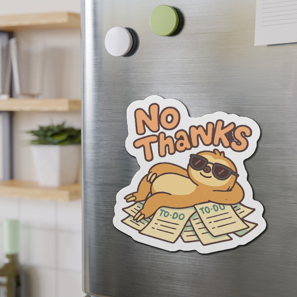 No Thanks Die-Cut Magnets | Cute Home Decor