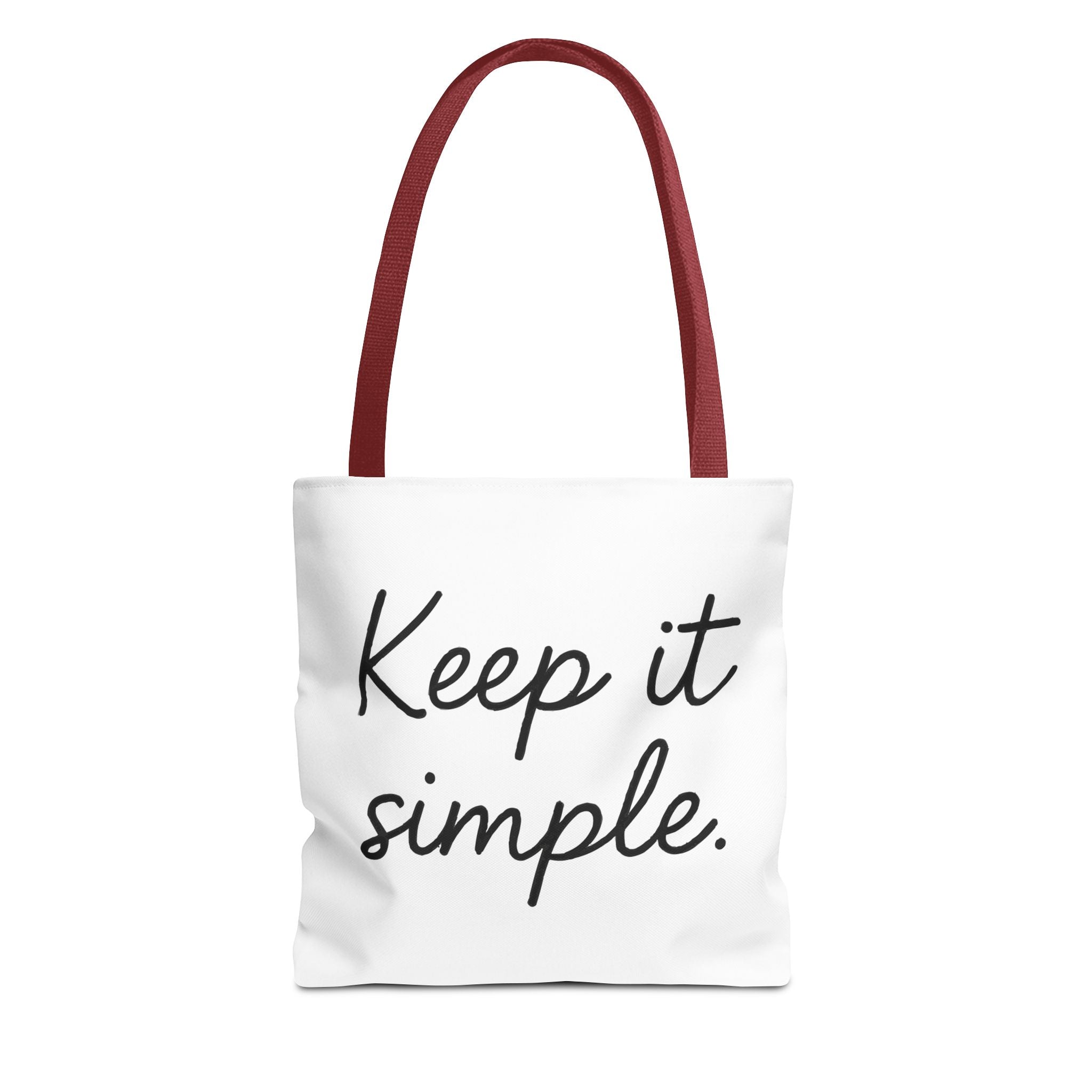 Keep It simple Tote Bag - Motivational Carryall
