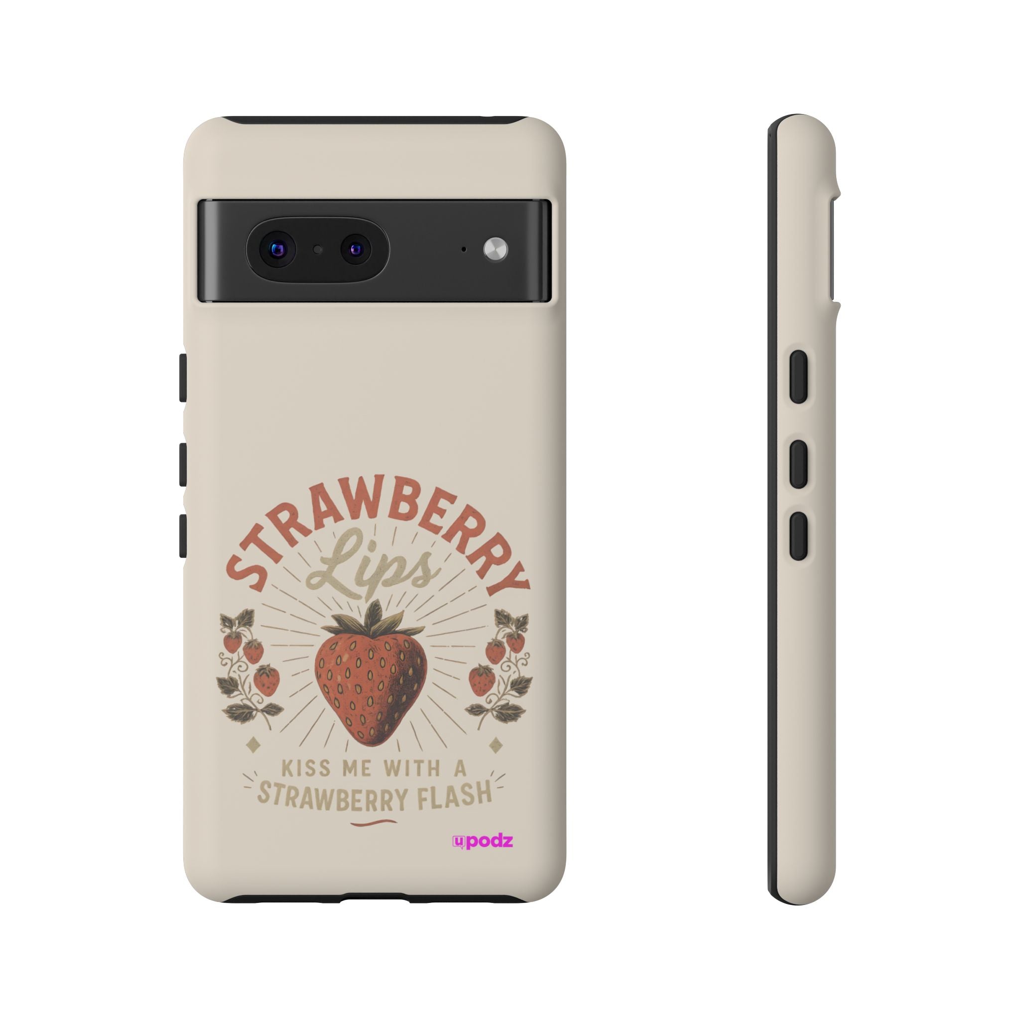Strawberry Lips Design, Tough Cases, Phone Cover, Unique Gift