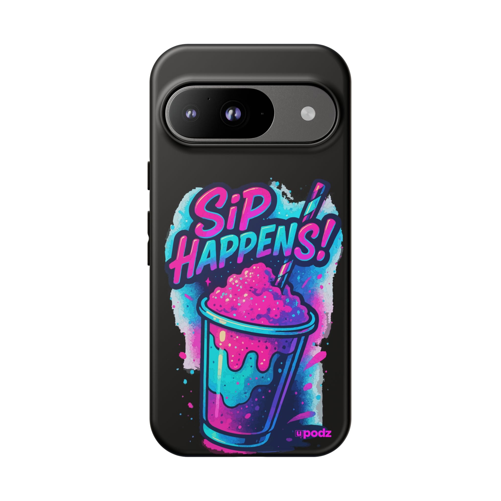 Sip Happens Phone Case Design, Tough Cases, Phone Cover