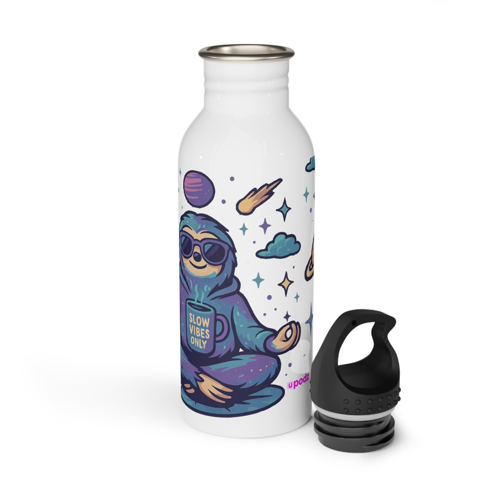 Slow Vibes Water Bottle, Reusable Sports Hydration Flask