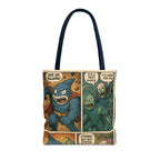 Shark Villain Tote Bag - Quirky AOP Design, Fun Bag