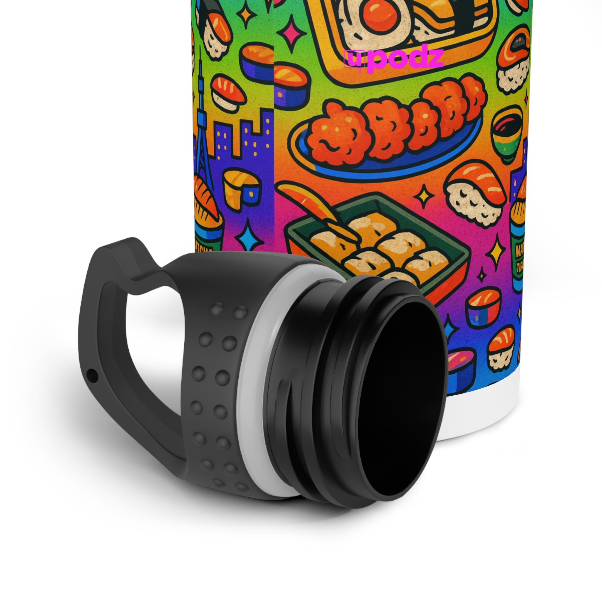 Tokyo Bento Water Bottle, Reusable Sports Hydration Flask