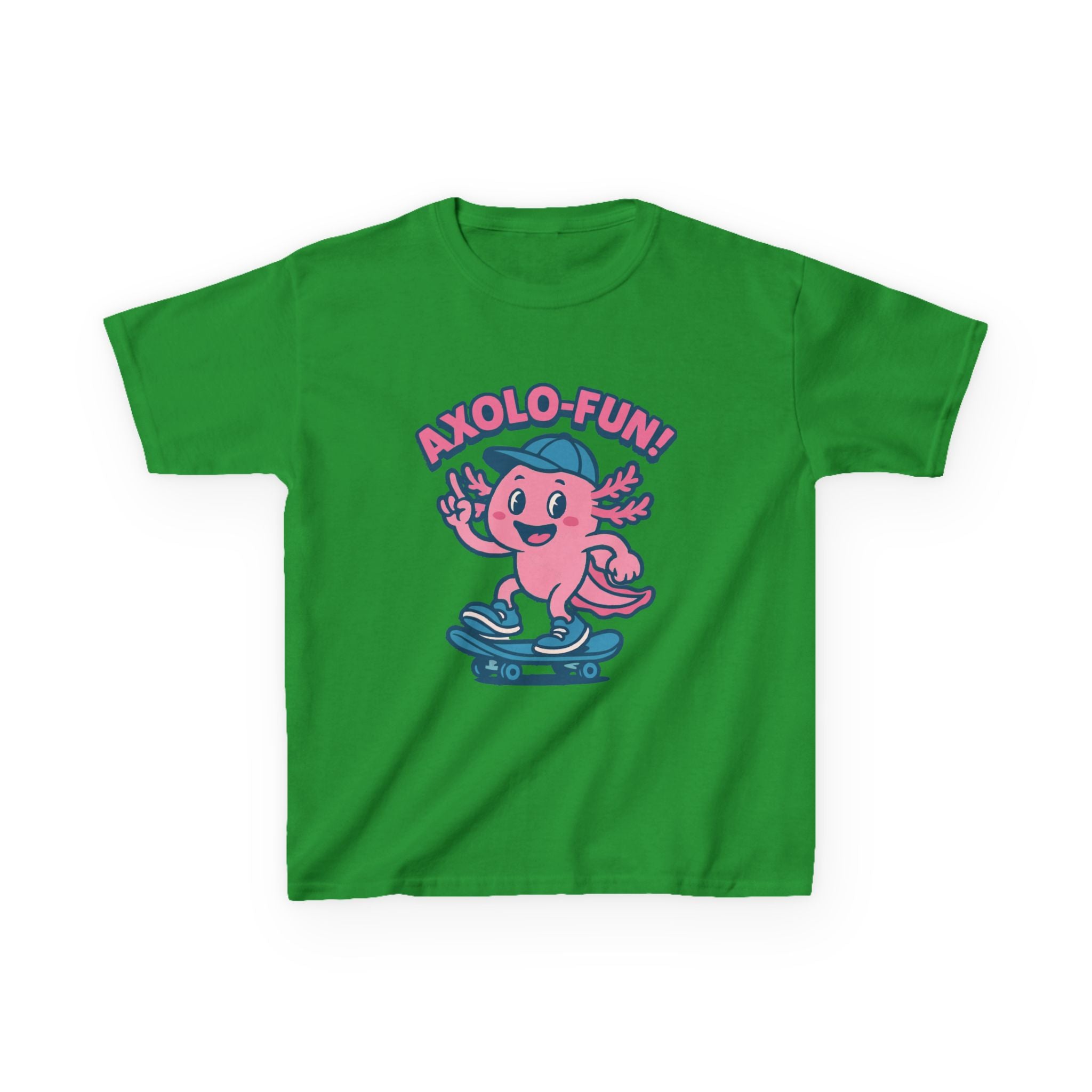 Axolotl Kids Tee, Fun Graphic Tee, Kids Cotton T-Shirt