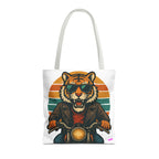 Tiger Rider Tote Bag - Quirky Fun Bag