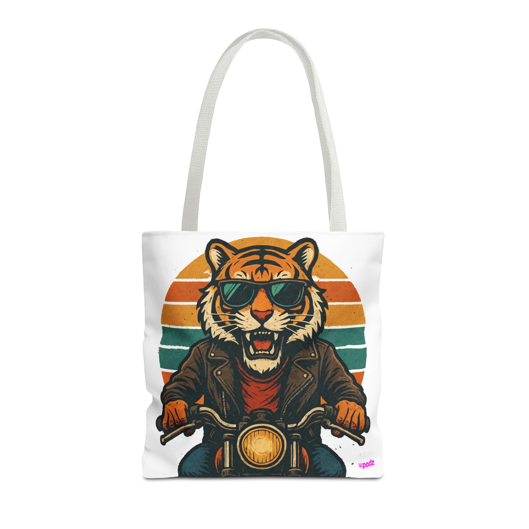 Tiger Rider Tote Bag - Quirky Fun Bag