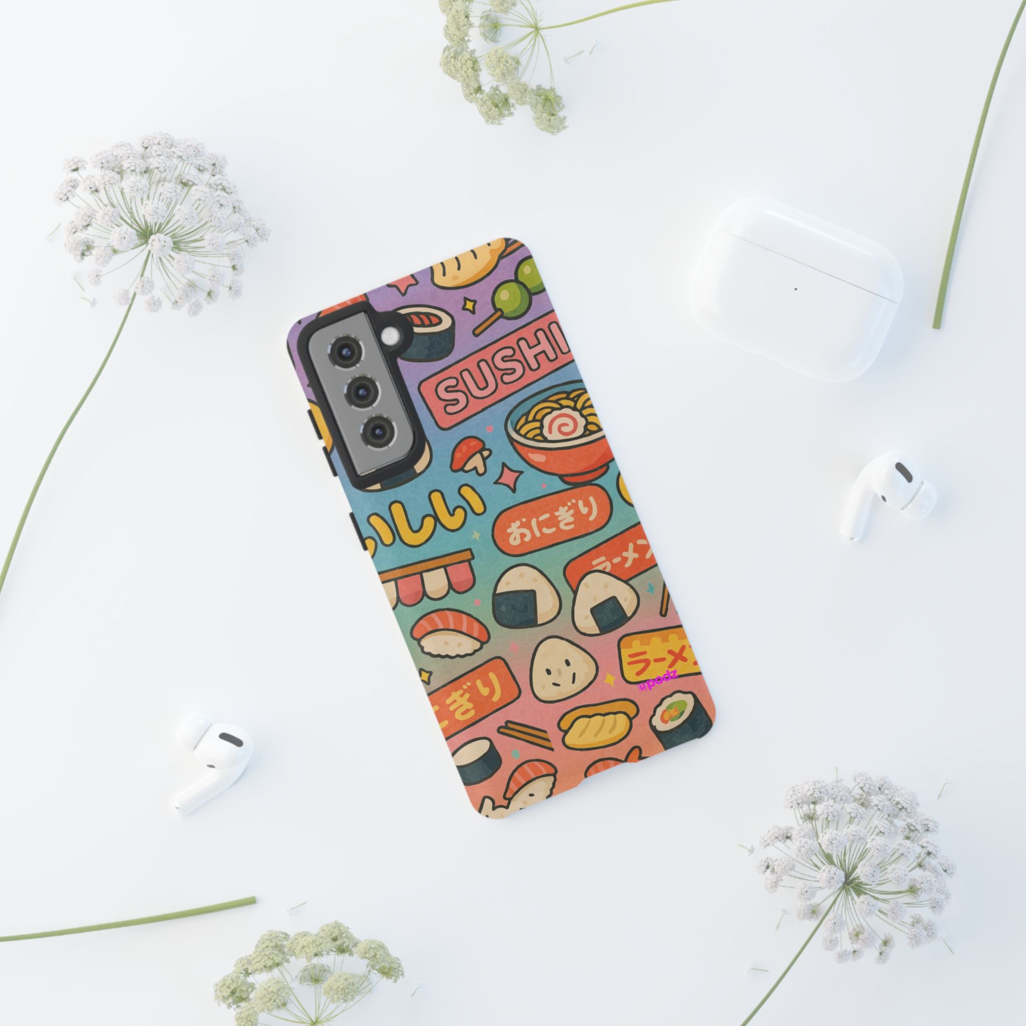 I love Sushi, White Cover Design, Tough Cases, Phone Cover