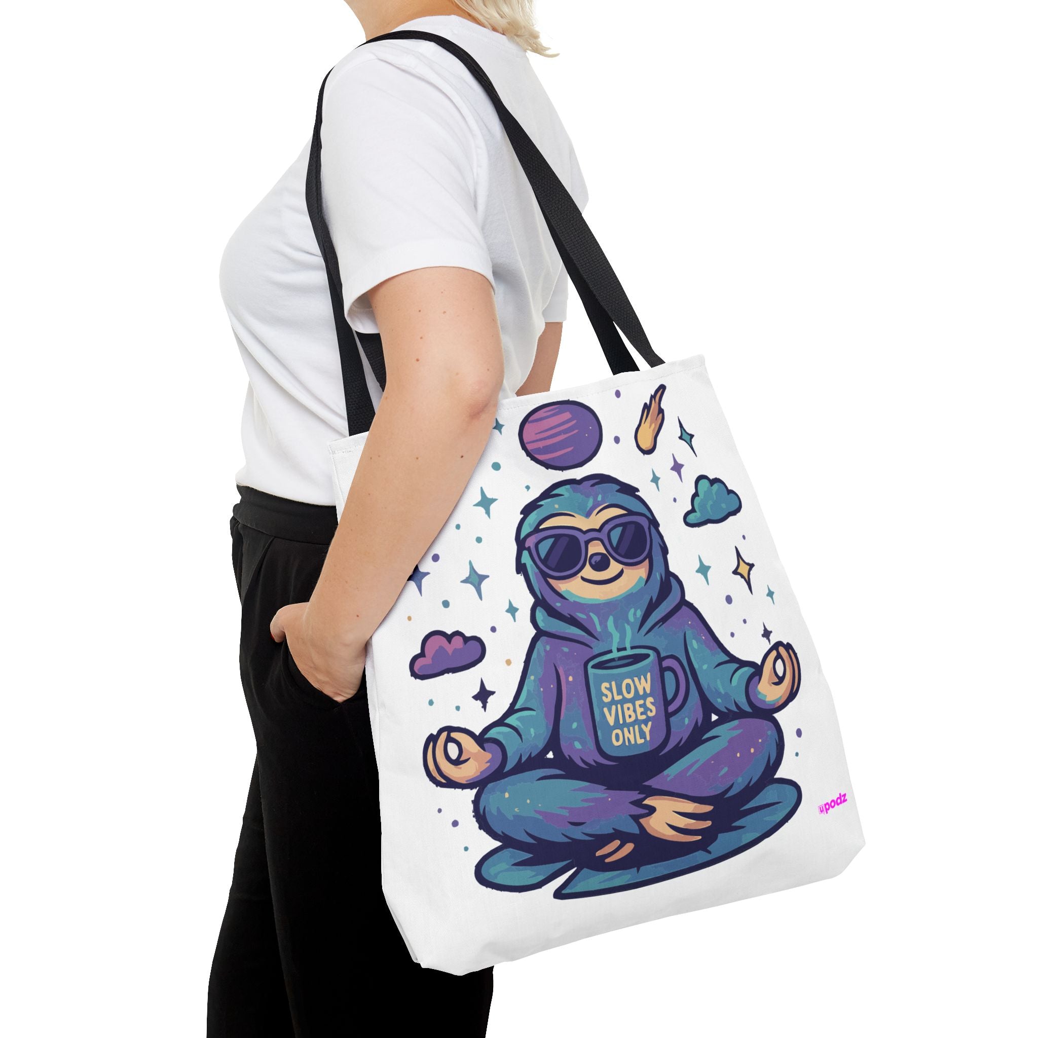 Slow Vibes Sloth Quirky Design, Fun Bag