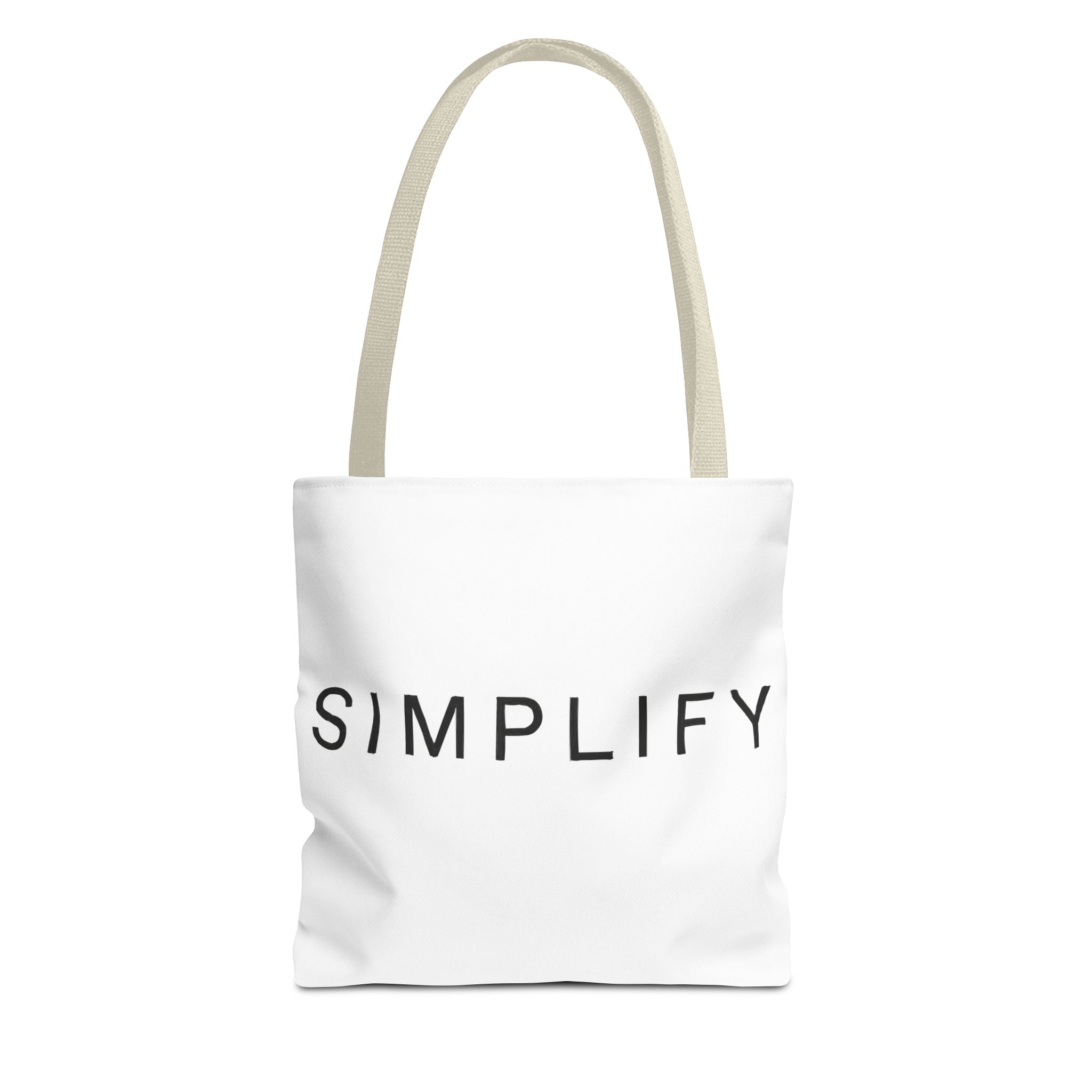 Simplify Tote Bag, Inspirational Gift, Eco-Friendly Shopping Bag