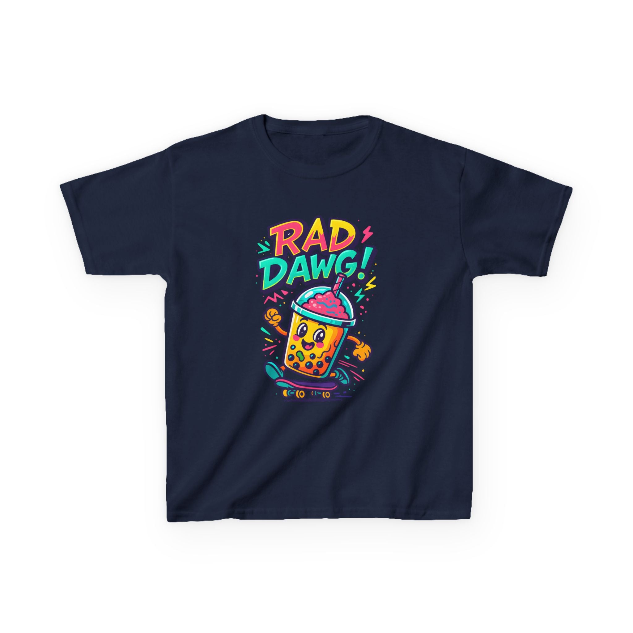 Rad Dawg Kids Tee, Fun Graphic Tee, Kids Cotton T-Shirt