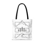 Mountain Wave Tote Bag, Inspirational Gift, Eco-Friendly Shopping Bag