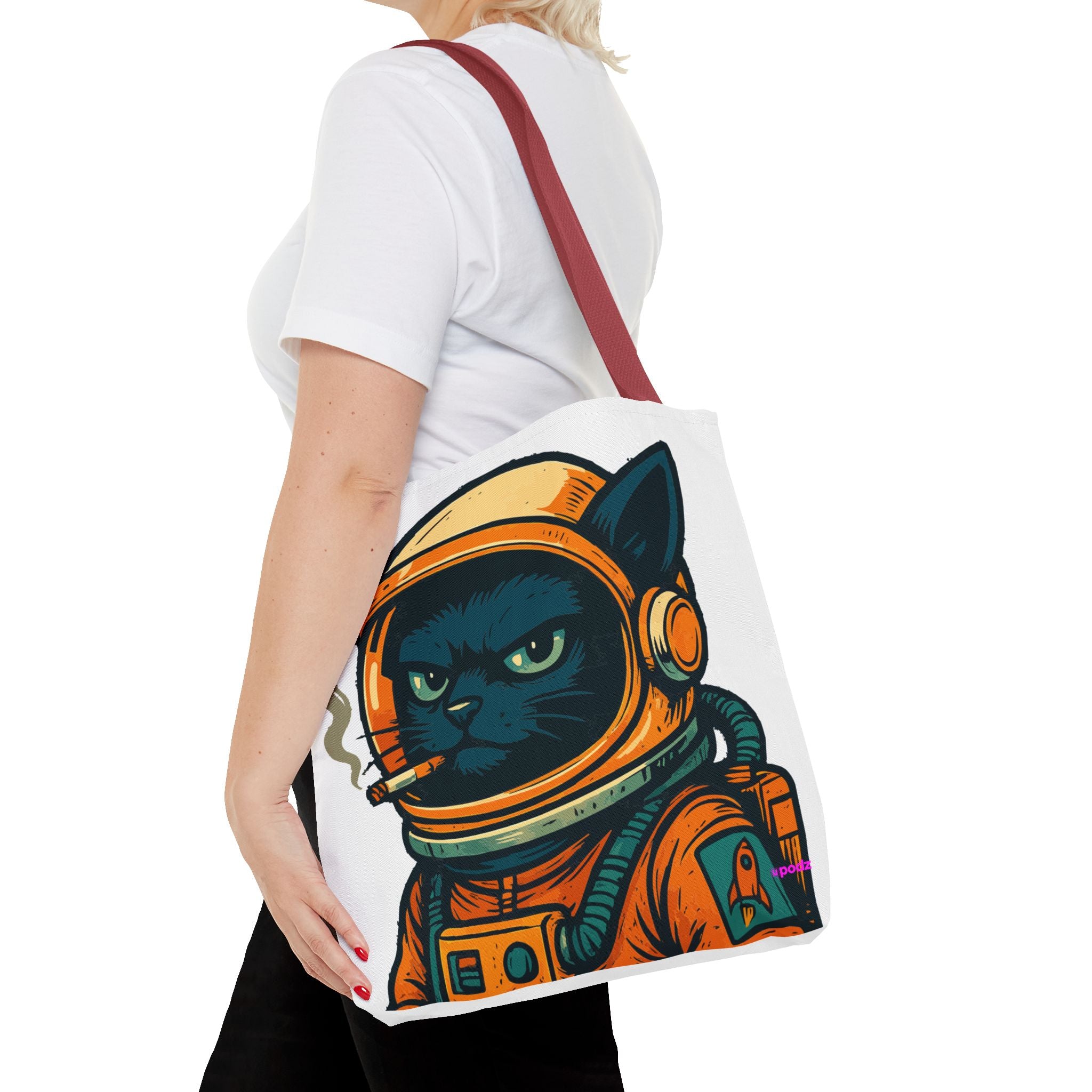 Smokin Cat Tote Bag - Quirky Fun Bag