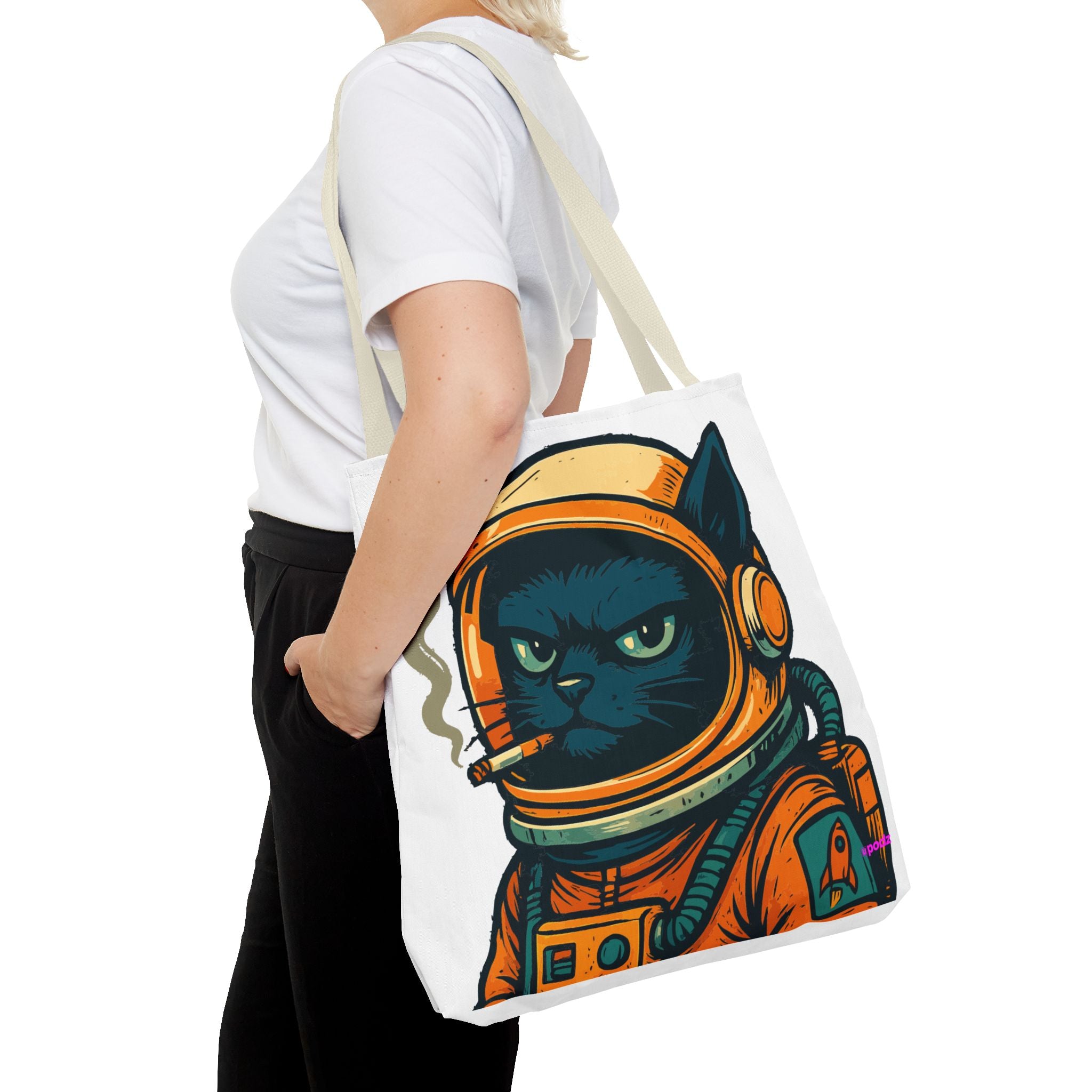 Smokin Cat Tote Bag - Quirky Fun Bag