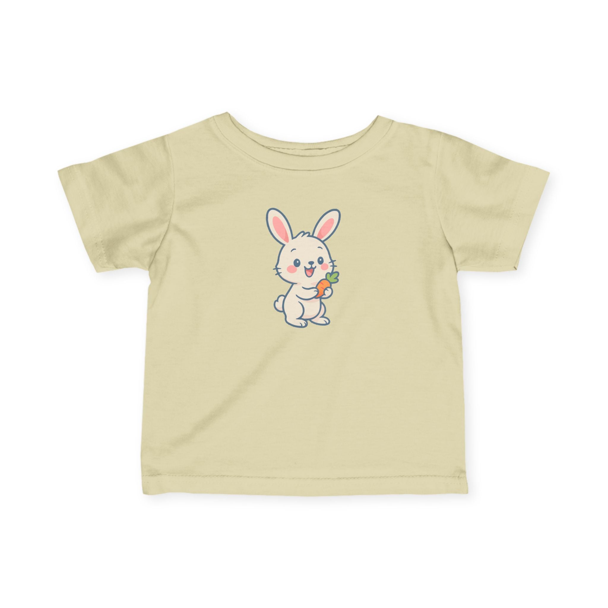 Happy Baby Bunny Infant Tee, Baby Shirt, Toddler Tee, Farm Animal T-Shirt