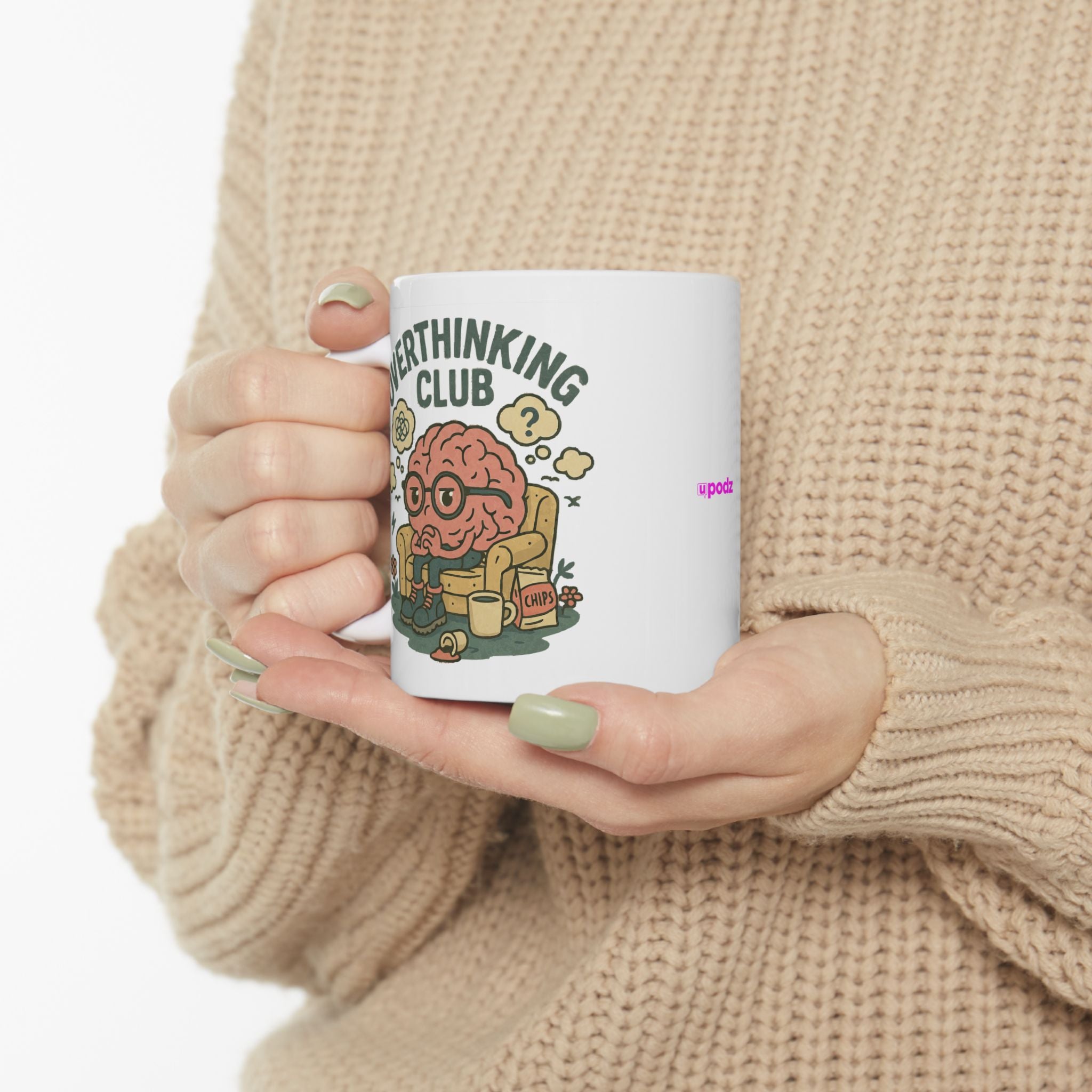 Over thinking Club Ceramic Mug |  Personalized Mug