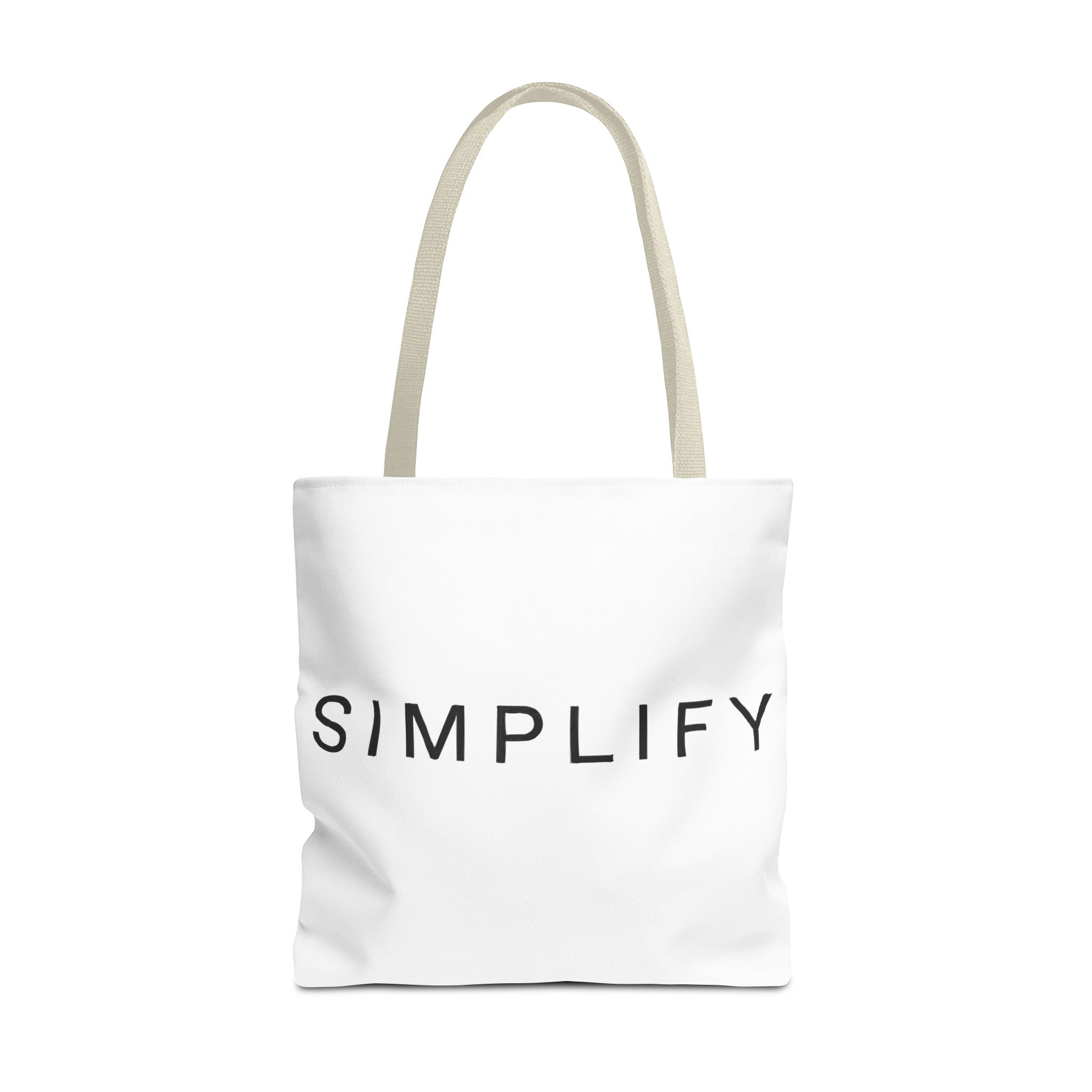 Simplify Tote Bag, Inspirational Gift, Eco-Friendly Shopping Bag