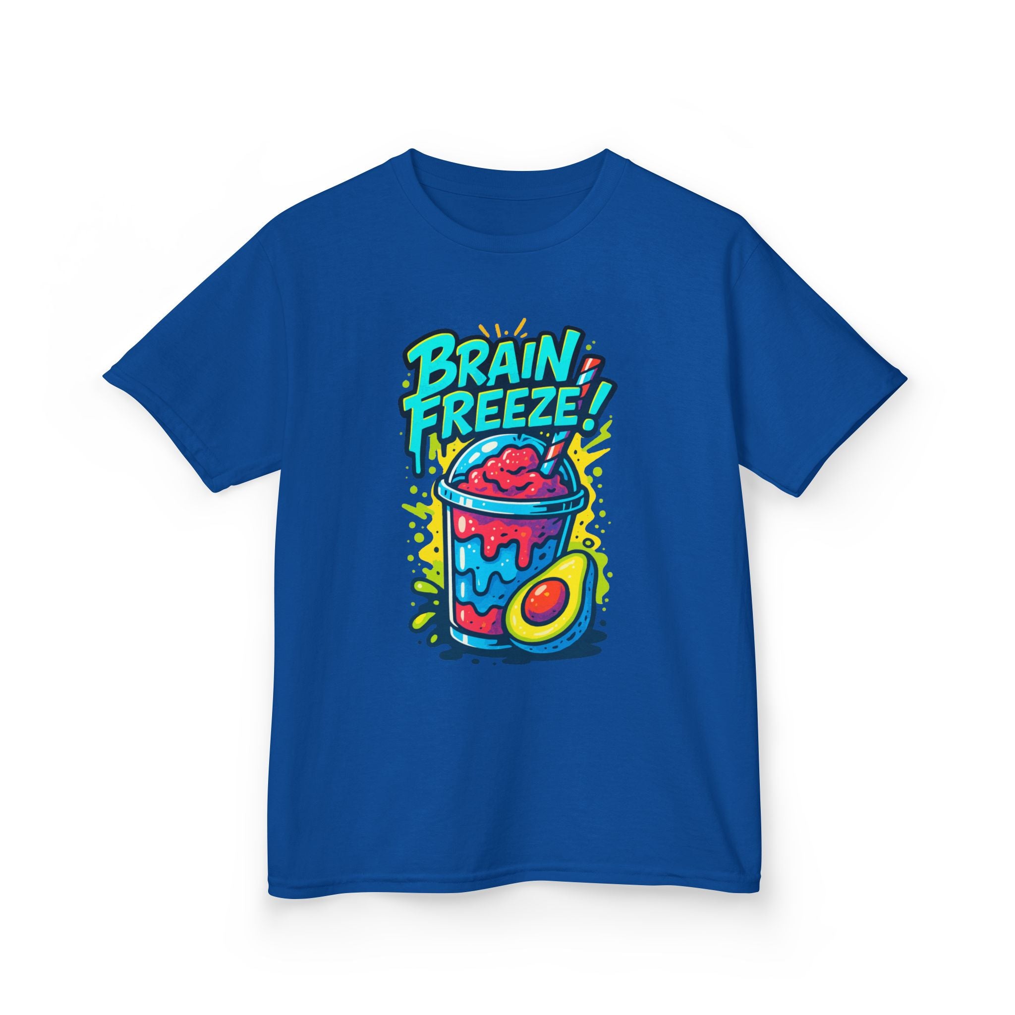Brain Freeze Kids Tee, Fun Graphic Tee, Kids Cotton T-Shirt