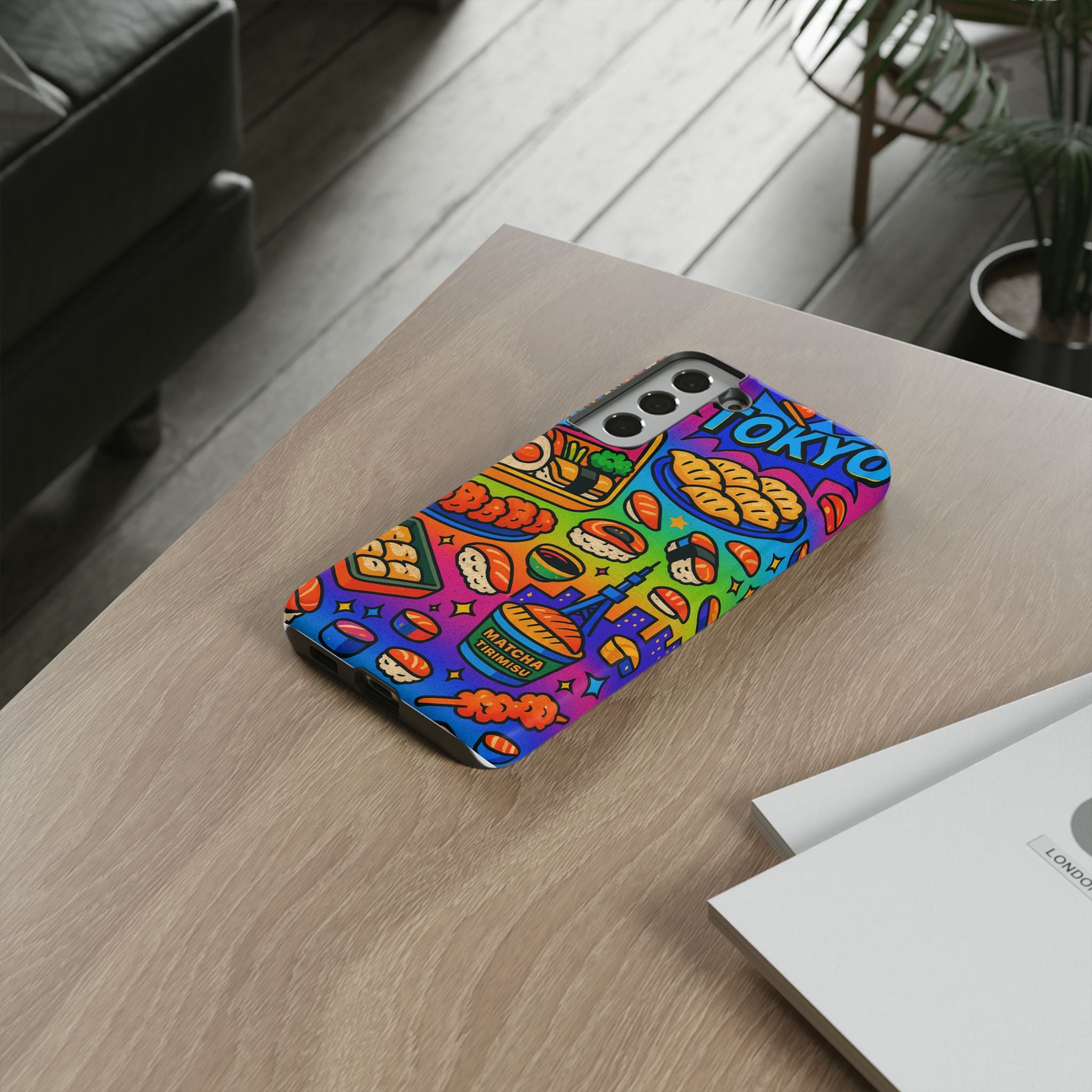 Bento Box, White Cover Design, Tough Cases, Phone Cover