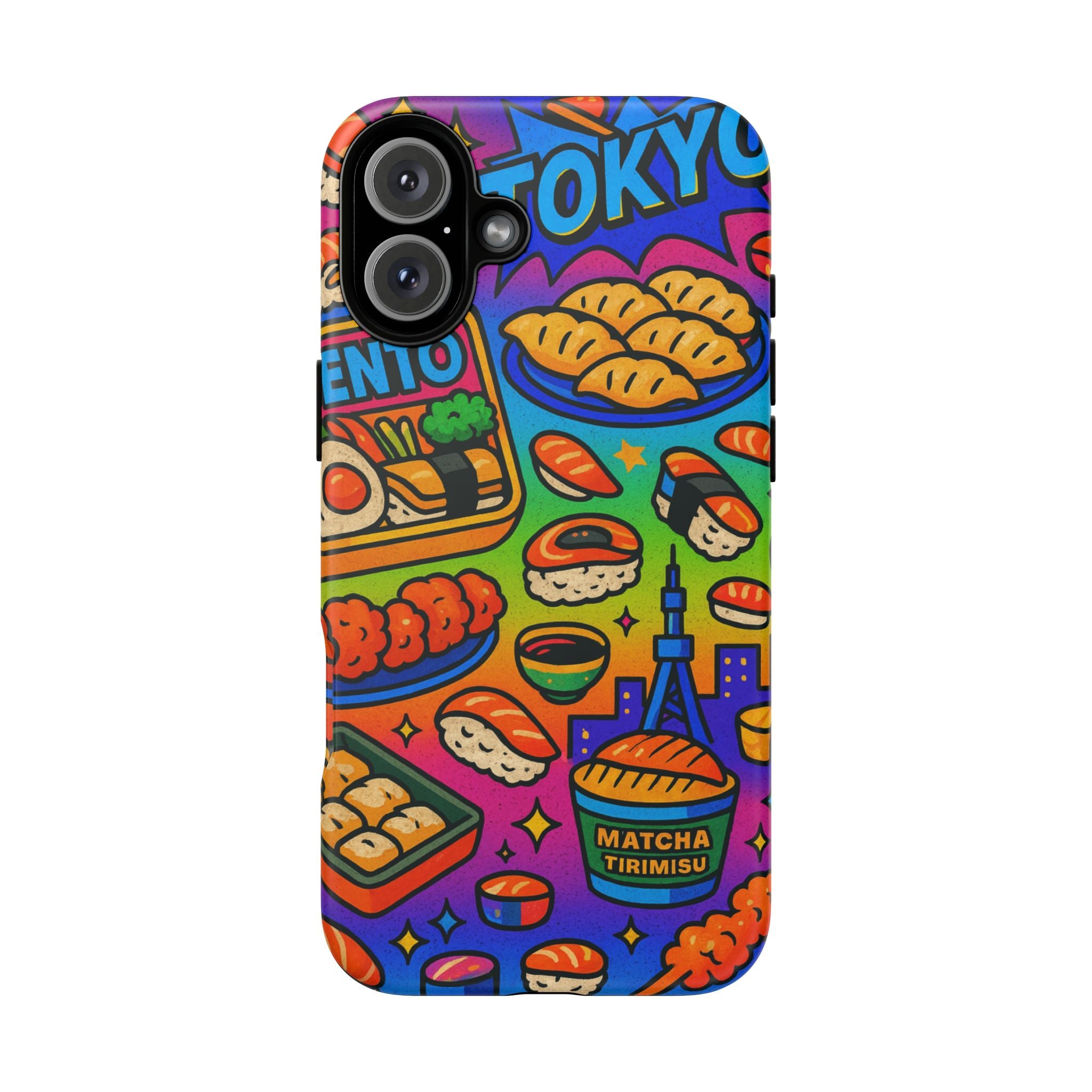 Bento Box, White Cover Design, Tough Cases, Phone Cover