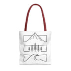 Mountain Wave Tote Bag, Inspirational Gift, Eco-Friendly Shopping Bag