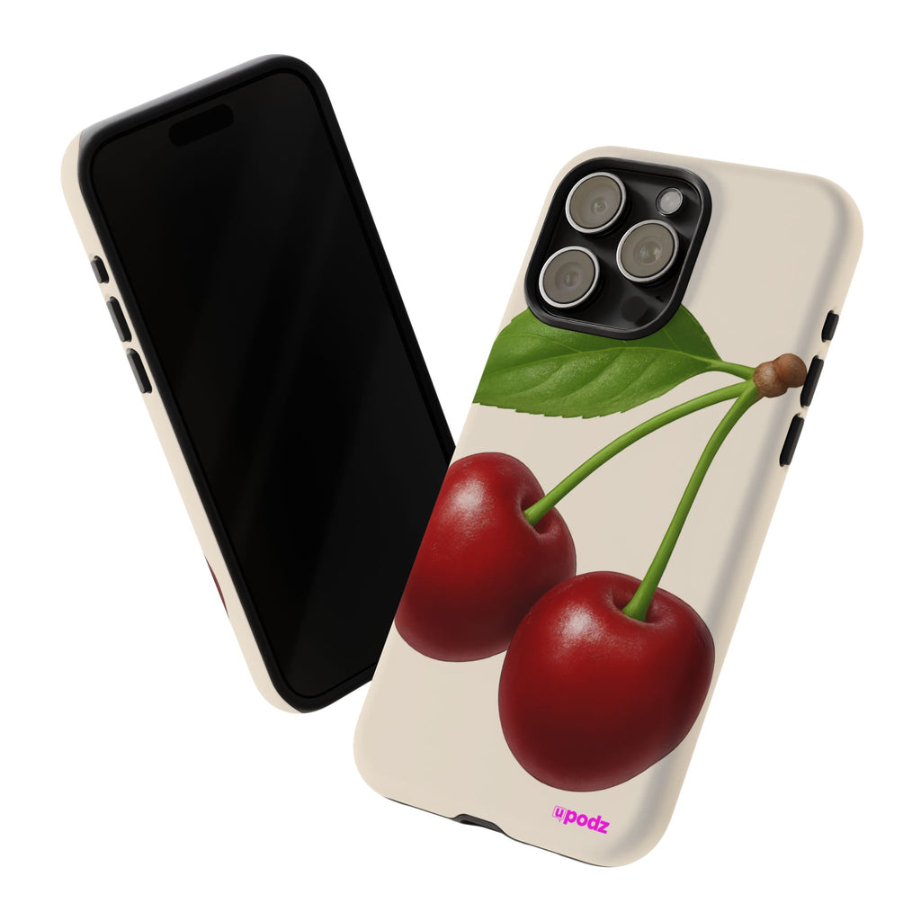 Red Cherry Design, Tough Cases, Phone Cover