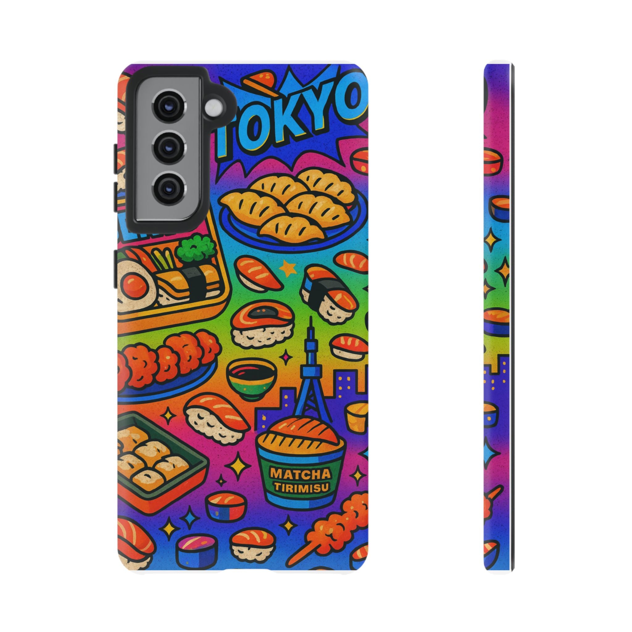 Bento Box, White Cover Design, Tough Cases, Phone Cover
