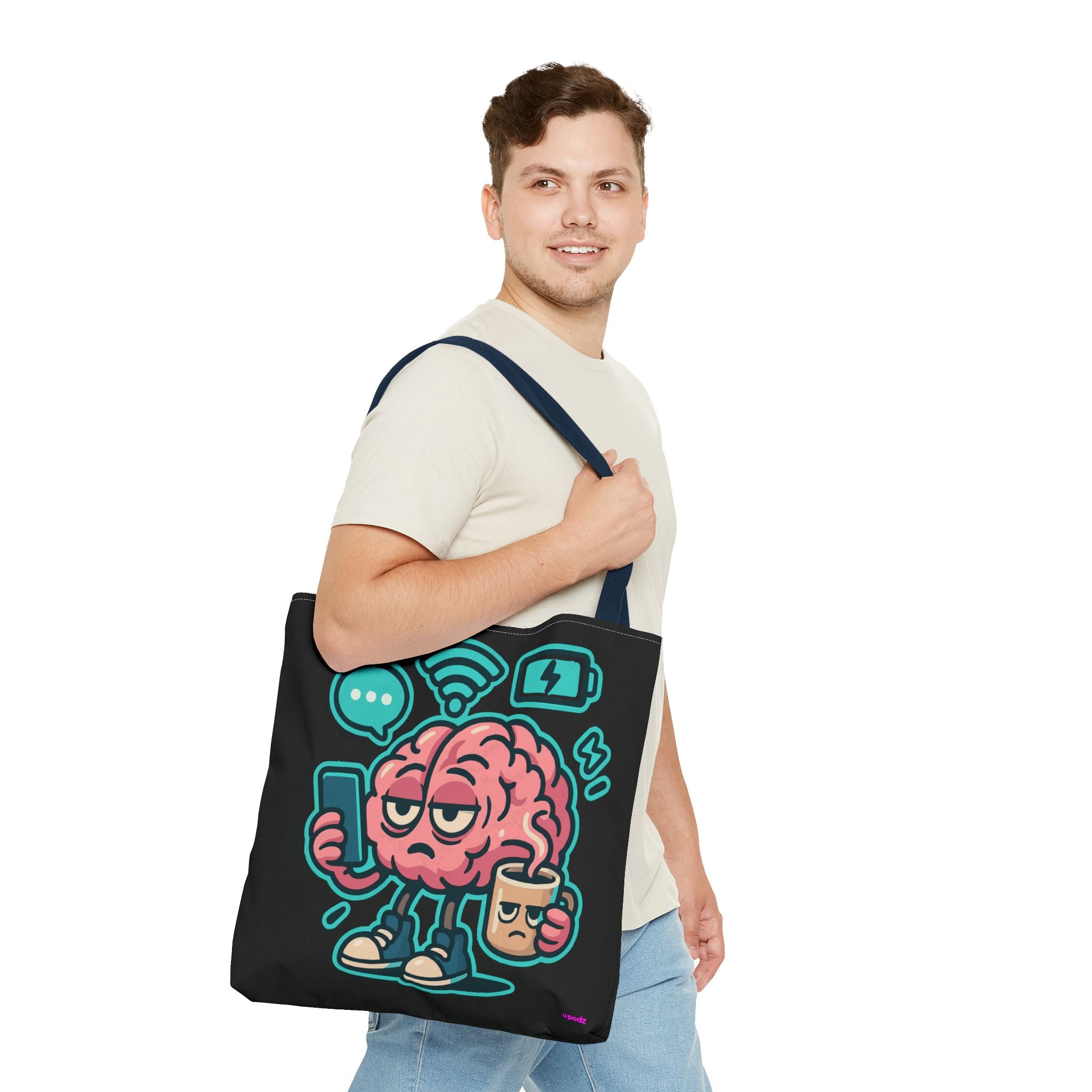 Brain Power Tote Bag - Quirky, Fun Tote Bag