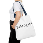 Simplify Tote Bag, Inspirational Gift, Eco-Friendly Shopping Bag