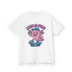 Axolotl Kids Tee, Fun Graphic Tee, Kids Cotton T-Shirt