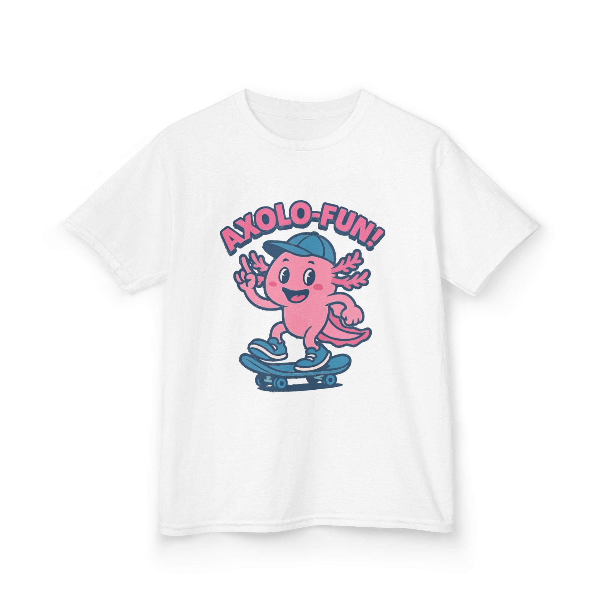 Axolotl Kids Tee, Fun Graphic Tee, Kids Cotton T-Shirt