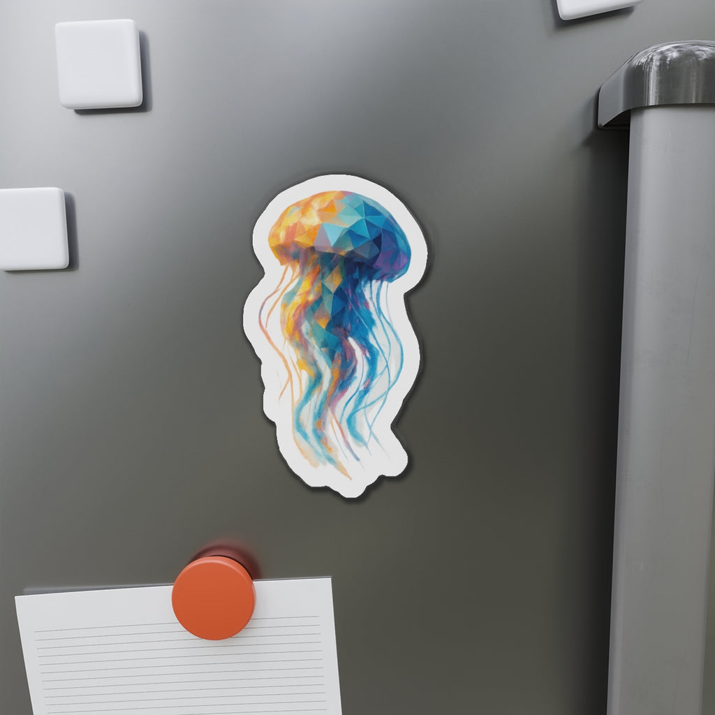 Colourful Jellyfish Die-Cut Magnet - Refrigerator Magnet
