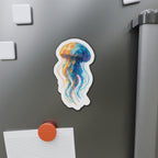 Colourful Jellyfish Die-Cut Magnet - Refrigerator Magnet