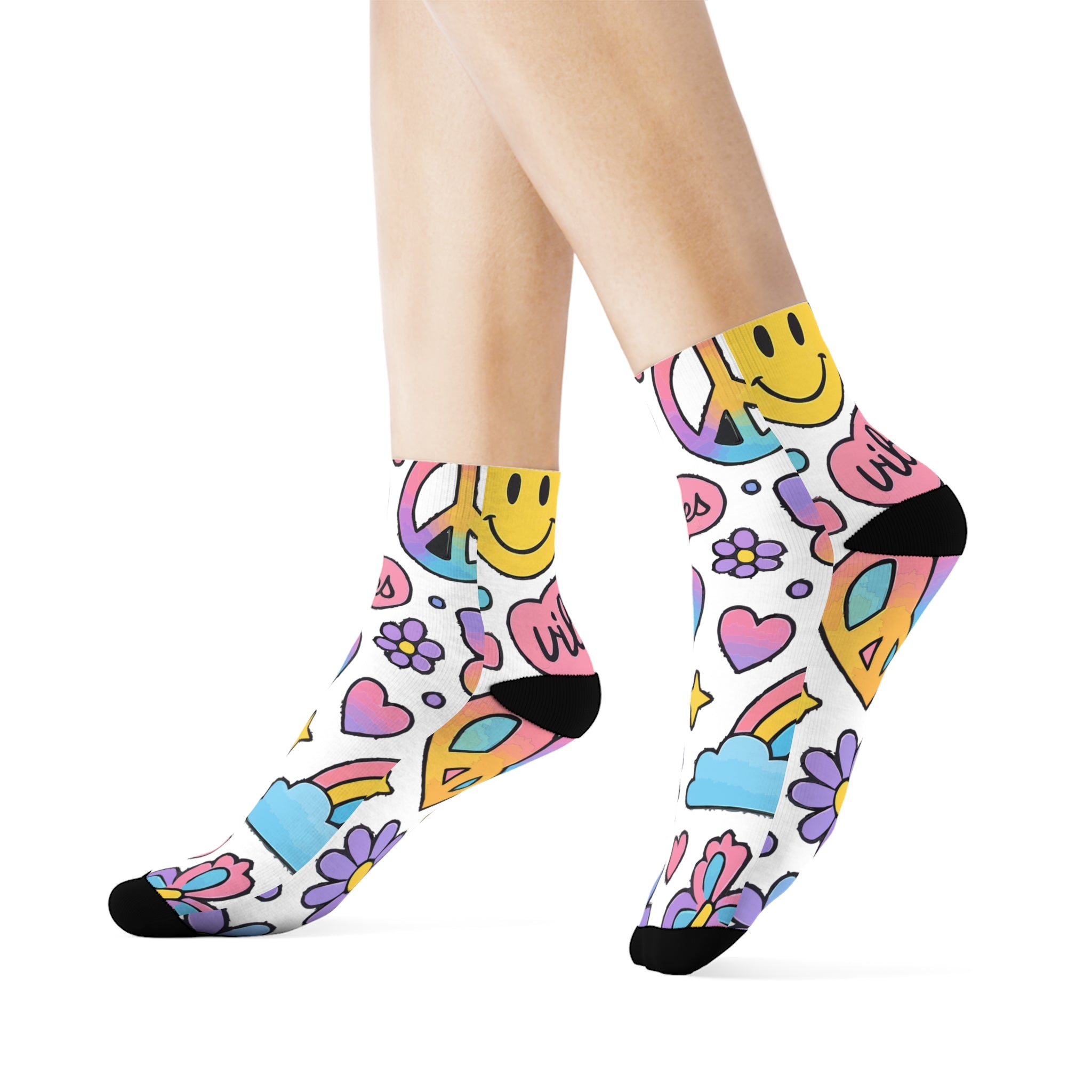 Colorful Vibes Crew Socks