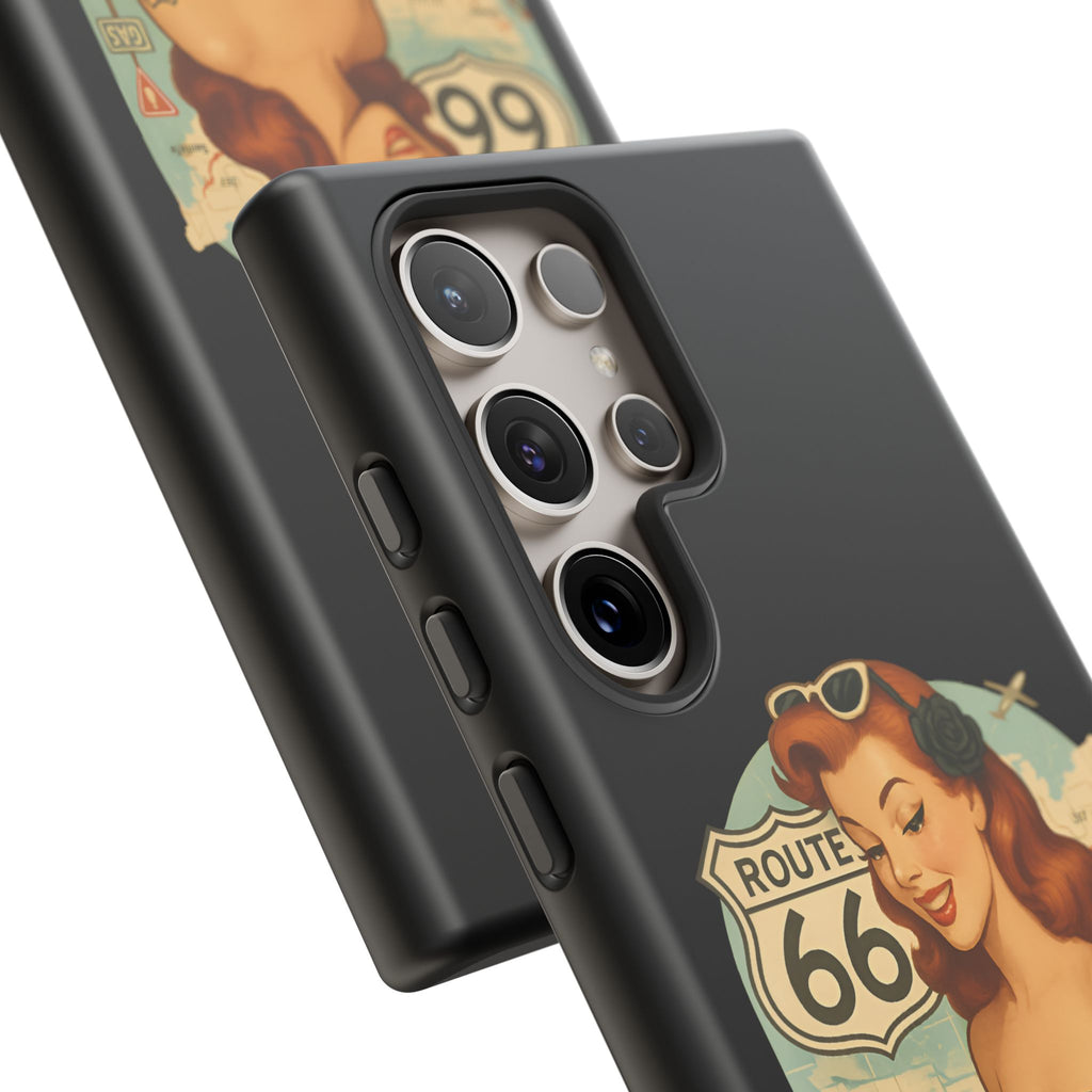 Route 66 Design, Tough Cases, Phone Cover, Unique Gift