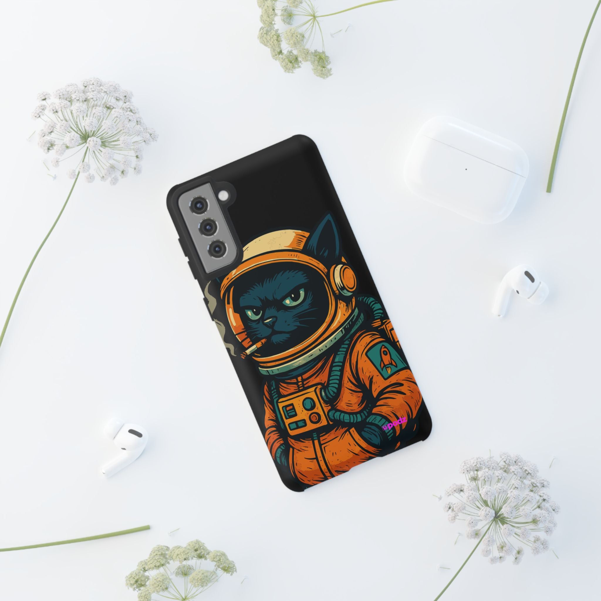 Smoking Cat Design, Tough Cases, Phone Cover